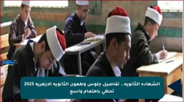 الشهادة الثانوية.. تفاصيل جلوس وطعون الثانوية الأزهرية 2025 تحظى باهتمام واسع